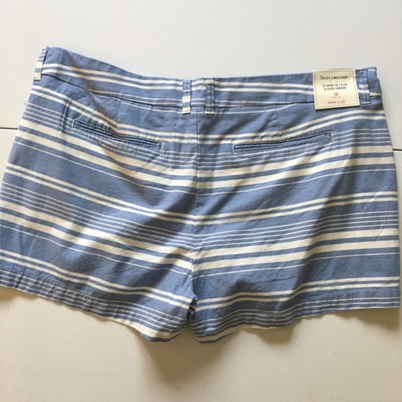 Gap City 3” Short Blue & White Stripe New Plus - Picture 5 of 6